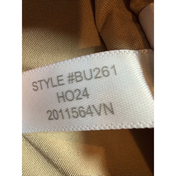 J Crew BU261 Womens Wool City Coat Long Sleeve Zip-Up Button Neck Tan 18 - Picture 9 of 14